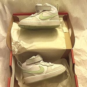 Nike sneakers mint foam -white children's size 6c